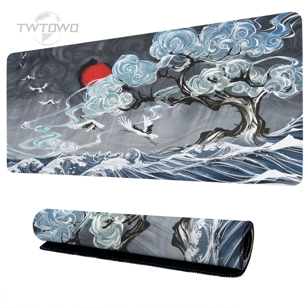 

Игровой коврик для мыши Great Wave XL, новый пользовательский коврик для мыши XXL, коврик для клавиатуры из натурального каучука, нескользящий Настольный коврик для мыши, Настольный коврик