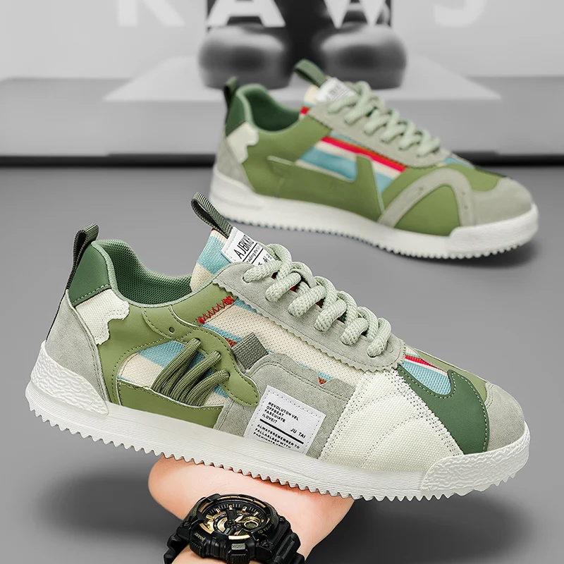 LiveDay لينة وحيد موضة أحذية رياضية للرجل تنوعا مريحة العصرية Zapatillas Hombre الدانتيل يصل جولة تو عدم الانزلاق أحذية رسمية