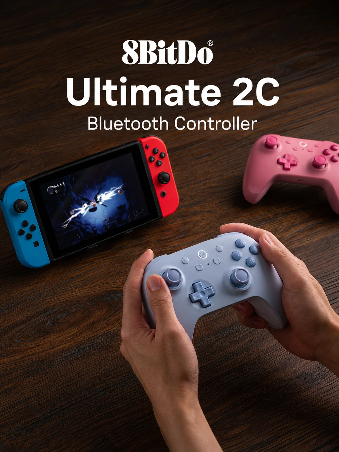 Kontroler Bluetooth 8BitDo Ultimate 2C do Switch 2 Bezprzewodowy Gamepad z Joystickiem Halla do Nintendo Switch, Konsola OLED — zdjęcie produktu 7
