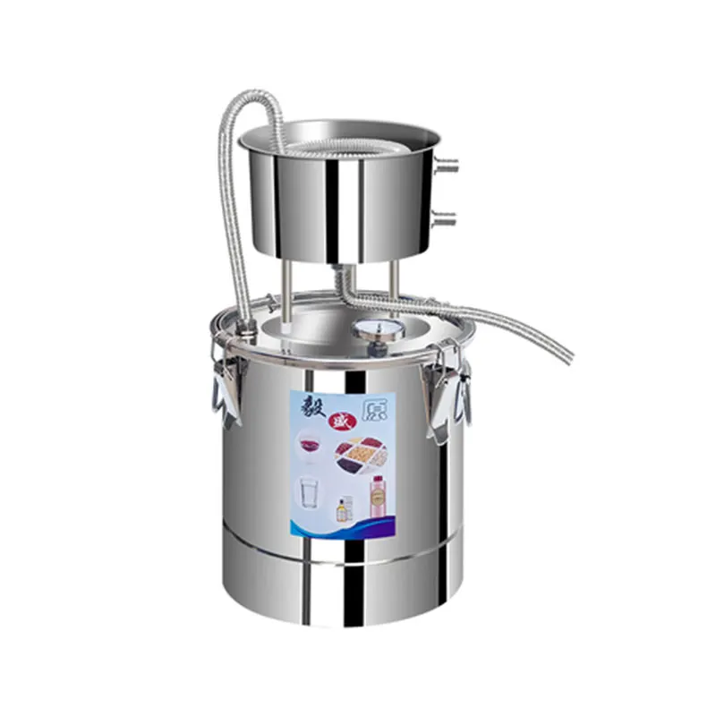 New Arrival 10L DIY Moonshine Still Distiller With Oil Brewing Kit Whisky Distillery  Circulating Pump Wine Brandy Essential