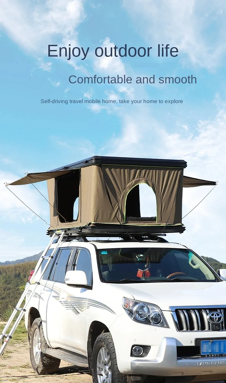 Roof Tent Hard Shell Car Double Outdoor Hydraulic Fully Automatic Off-road Aluminum Alloy Tent Universal Outdoor Car Tent