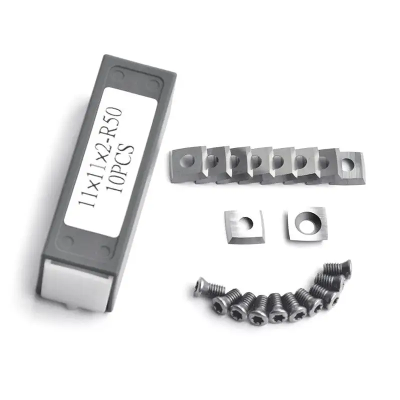 R9UF 11mm مربع كربيد الصلب القاطع إدراج السكاكين لأعمال النجارة المسوي إدراج القاطع مثالية للأغراض العامة