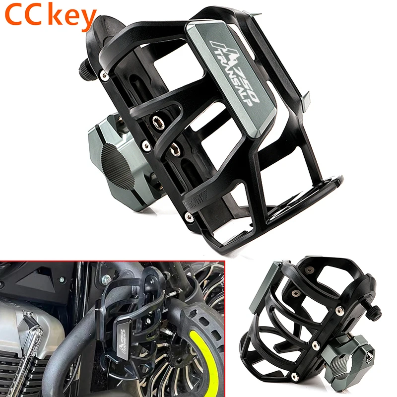 

For HONDA XL750 XL 750 TRANSALP 750 2023 2024+ Motorbike Beverage Water Bottle Cage Drink Cup Holder Stand Mount Accessories