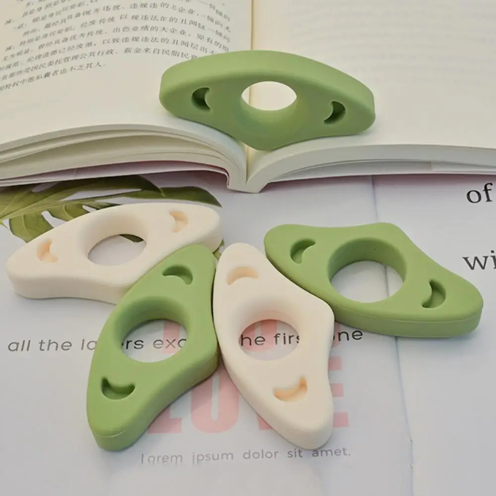 Hands-free Reading Tool Silicone Thumb Book Holder Clip for Comfortable One-handed Reading Portable Leaf Support for Books