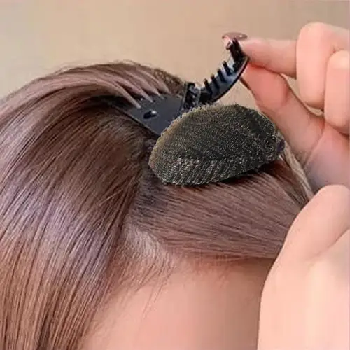 Pinza de pelo esponjosa Invisible para mujer y niña, pinza de esponja frontal, Base para el cabello, moño esponjoso, estilo de princesa, accesorio para el cabello