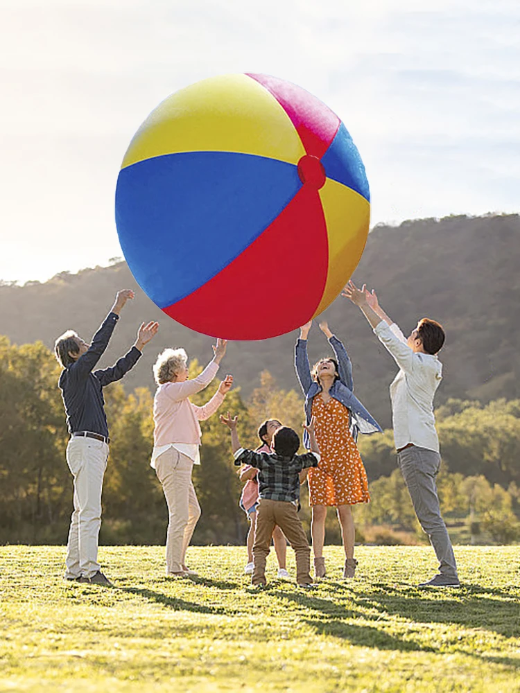 야외 잔디 장난감용 대형 풍선 공 부모 자녀 상호작용 장난감 유치원 스포츠 행사, 해변용 거대 공