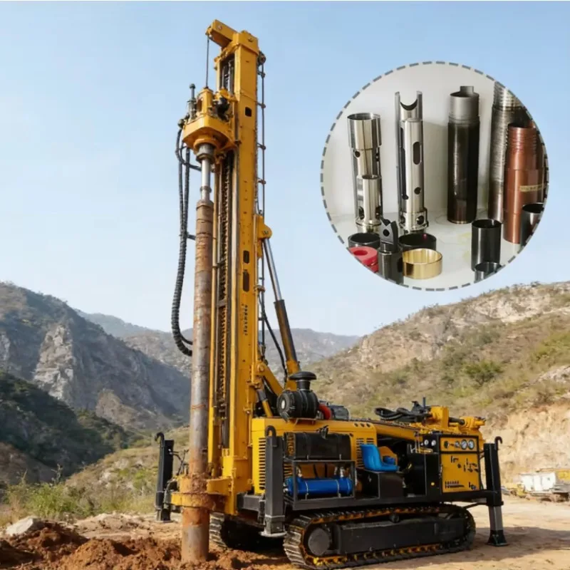Machine de forage géologique portable entièrement hydraulique pour l'exploration de puits d'eau
