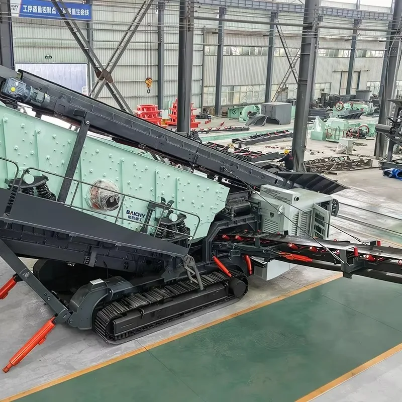 High Efficiency Portable YMS15 Tracked Mobile Vibrating Screen Screening Machine for Construction Aggregate Sand Production