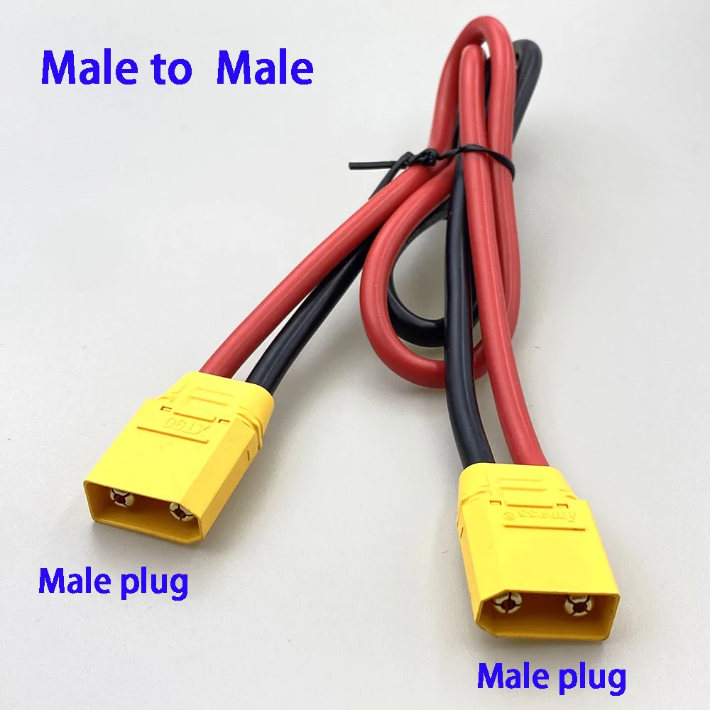 6 個 XT90 H-F/M 10AWG オスメスコネクタプラグシリコンワイヤー RC