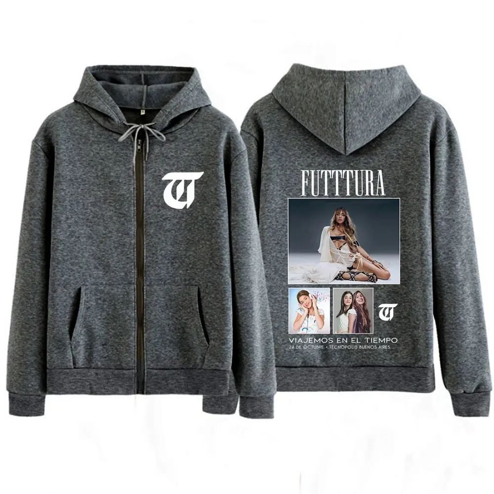 المغني تيني ستويسل فوديرا ألبوم 2025 جولة قلنسوة بسحاب الرجال النساء الجمالية العصرية بلوزات الشتاء الصوف سترات رجالي #6