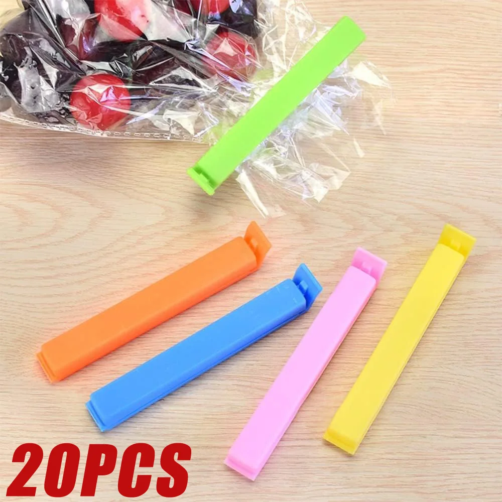 

5/10/12/15/20PCS Portable Kitchen Storage Food Snack Seal Sealing Bag Clips Sealer Clamp Plastic Tool Kitchen Accessories