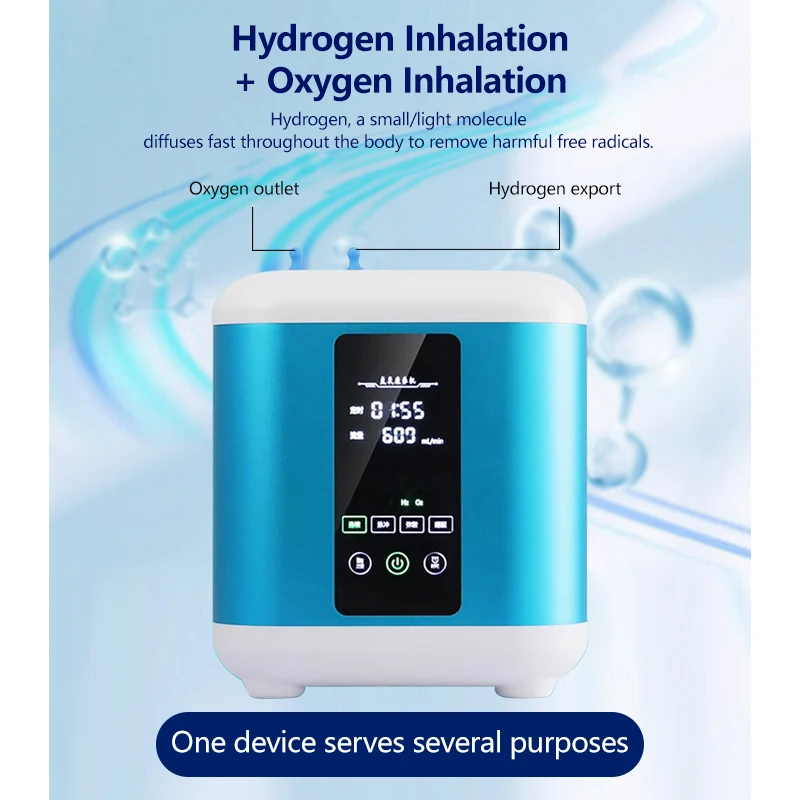 Desktop Hydrogen Inhalation Machine 600ML 900ML SPE PEM Water Electrolysis Oxyhydrogen HHO Generator for Health Recovery
