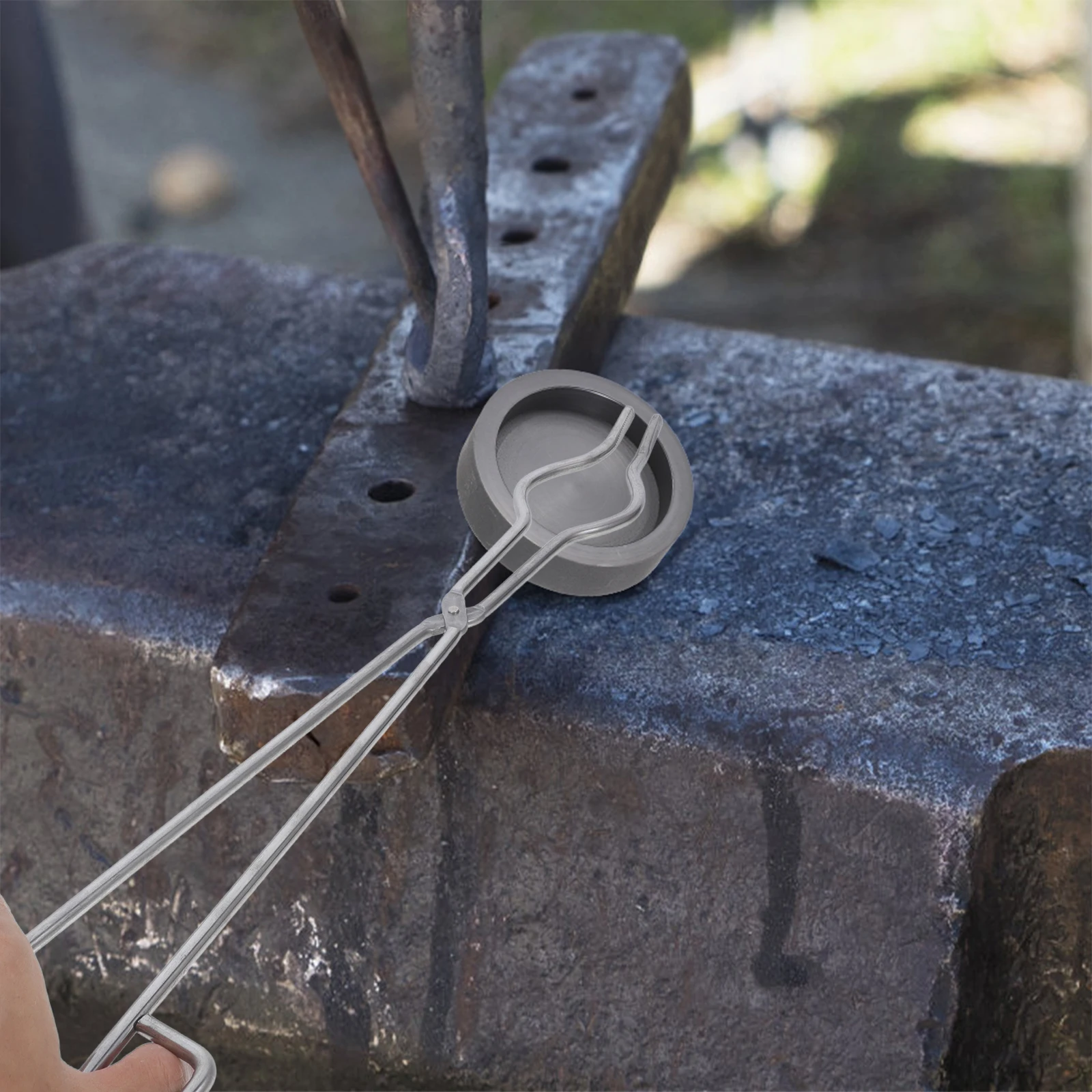 

Stainless Steel Crucible Pliers Circle Crucibles Clamp Holder Beaker Chemical Silver Casting Gold Clamps