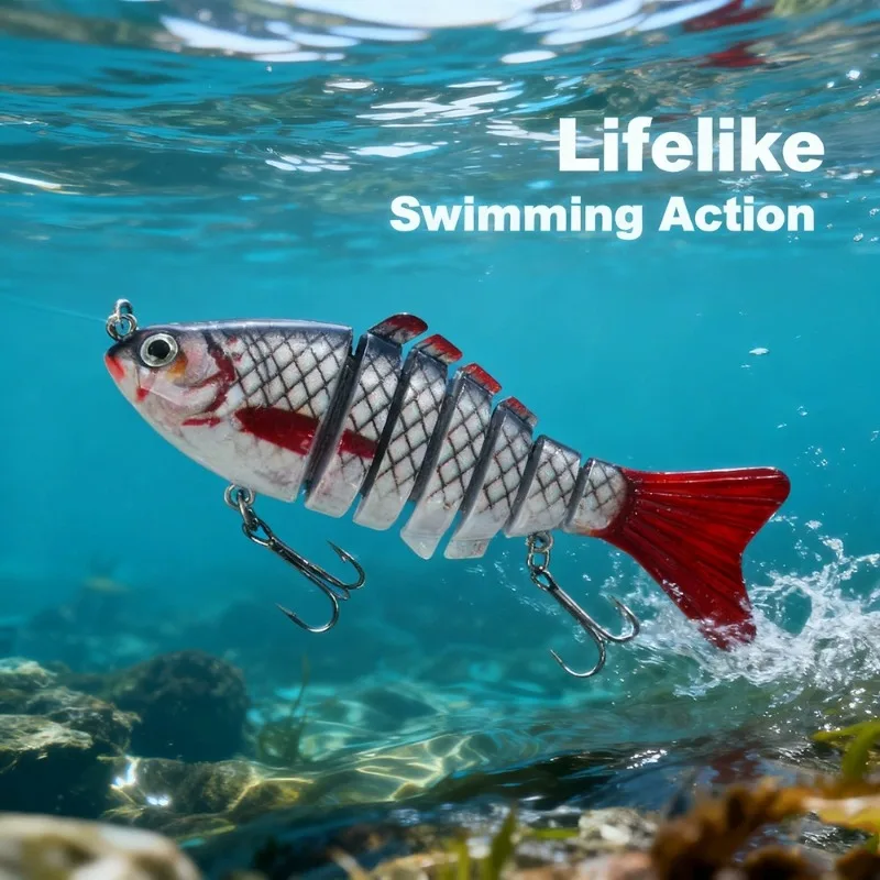 

1PCS 10cm 15g Long Throw Road Asian Bait Multi Section Fish Hard Bait Seven Section Bionic Bait