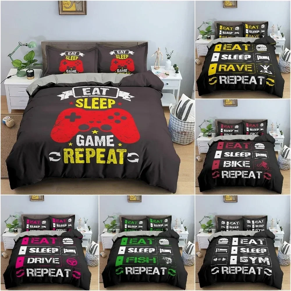 

Gamepad Duvet Cover Bedding Set For Kids Bedroom Quilt Cover With Pillowcase Cozy Soft Bedclothes King Twin Single