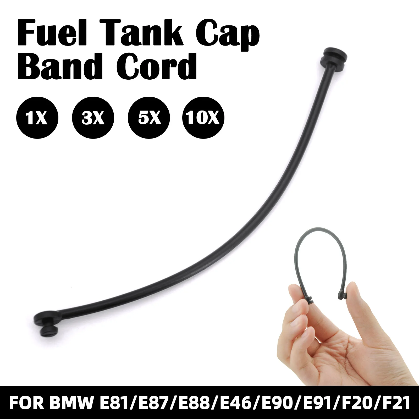 

Fuel Tank Cap Cable Wire For BMW 1/3/5/6/7 Series E81 E87 E88 E46 E90 E91 X3 E83 X5 E70, E71 X6 E71 Z4 16117193372