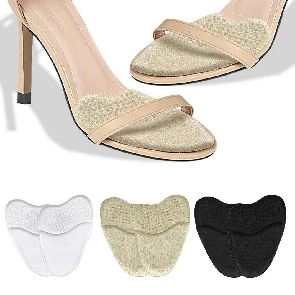 Silicone Half Insoles for Shoes High Heels Sandals Forefoot Metatarsal Pads for Women and Men Gel Insoles for Feet Care Inserts