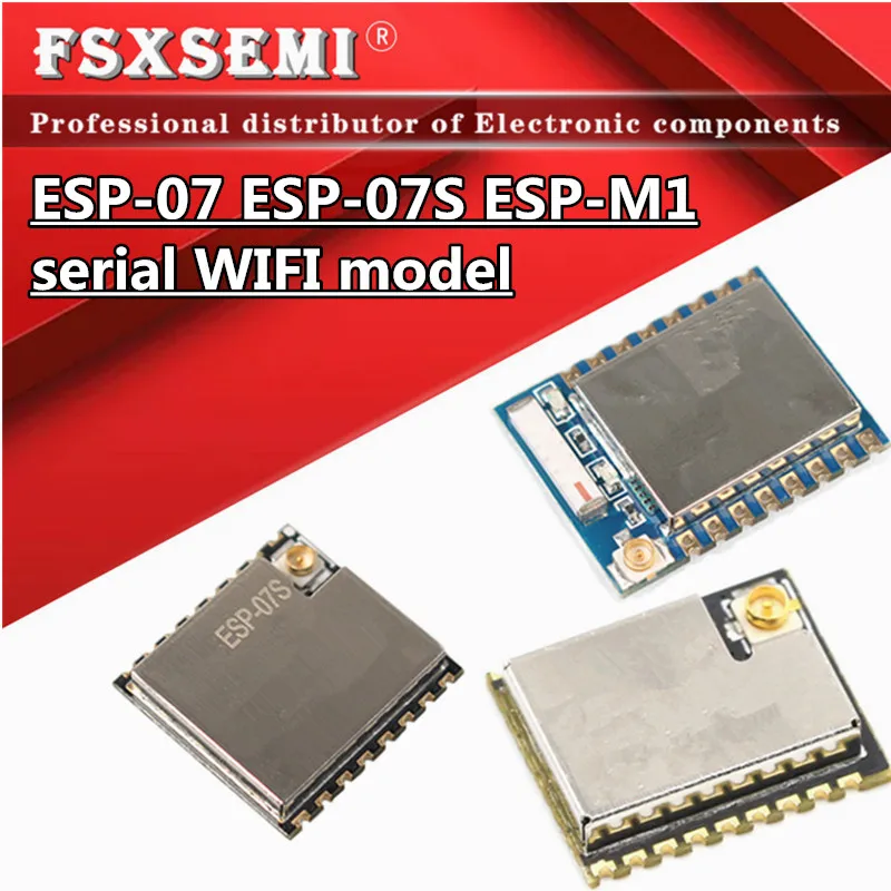 

1pcs ESP8266 ESP8285 ESP-07 ESP-07S ESP-M1 serial WIFI model Low power wireless module