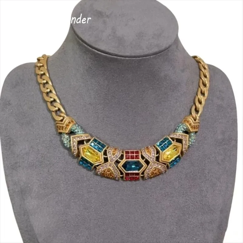 Timeless Wonder Fancy Zircon Geo Statement Necklaces for Women Designer Jewelry Rare Luxury Top Runway Gift Medieval  2612