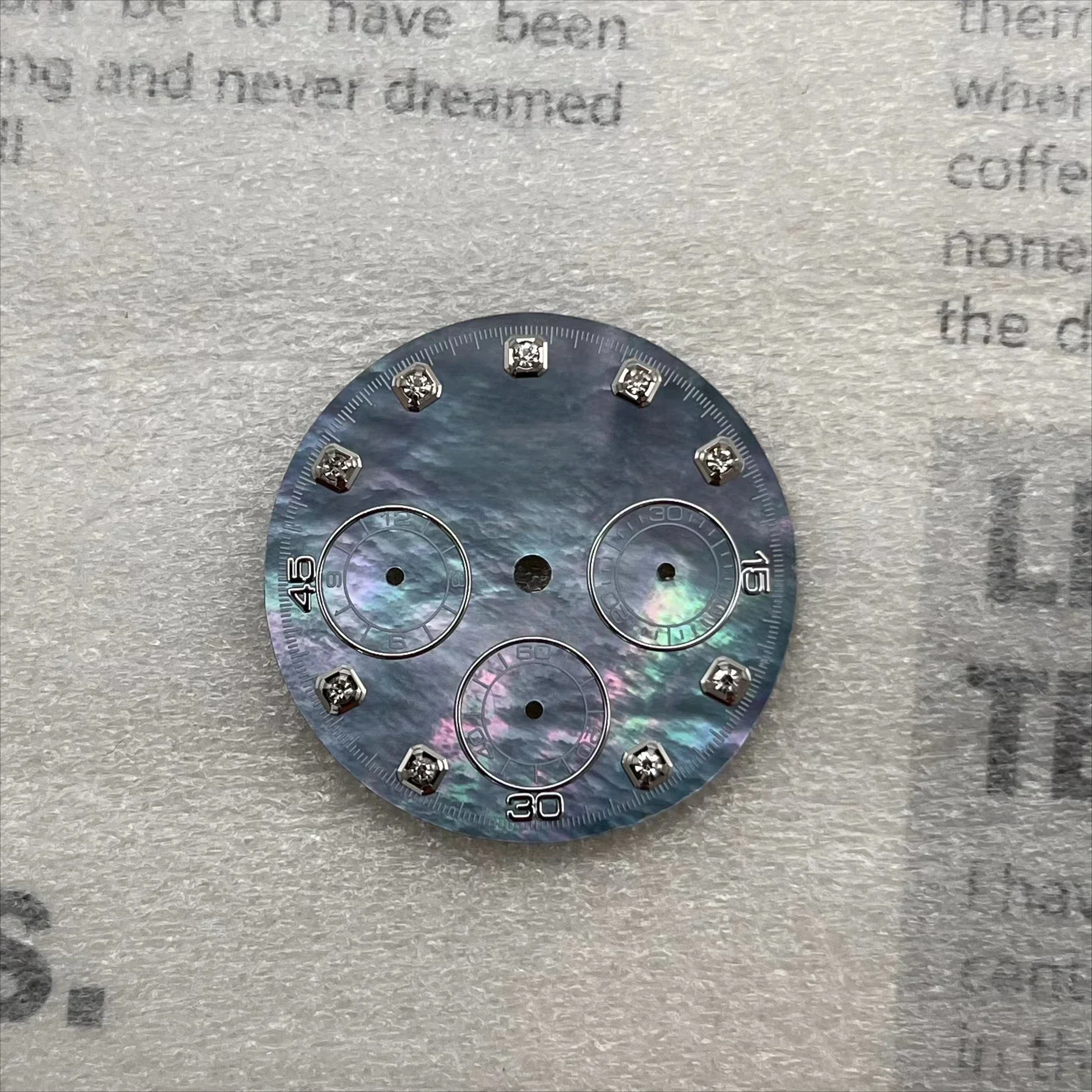 تخصيص BZM S الأم اللؤلؤ الهاتفي تعديل الملحقات 28.5 مللي متر الطلب مناسبة Nh35NH36 حركة الماس الوجه دون مضيئة