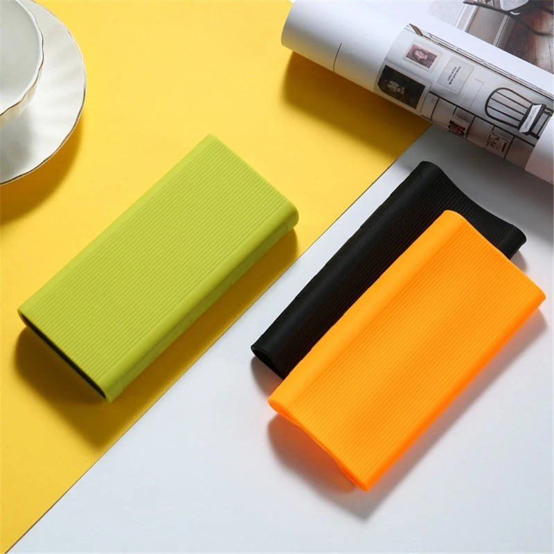 Silicone Protective Case for 20000mAh PLM07ZM/PB2050ZM/PLM18ZM Power Bank Anti-collision Non-slip Battery Charger Sleeve