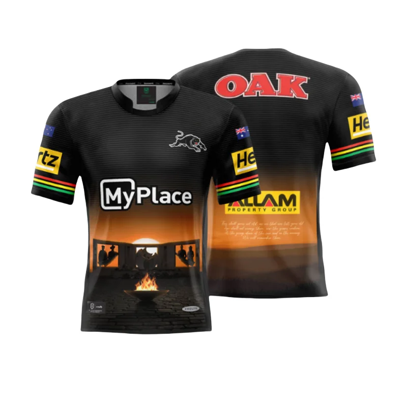 2025 Penrith Panthers Anzac Rugby Jersey - Mens Size:S-5XL