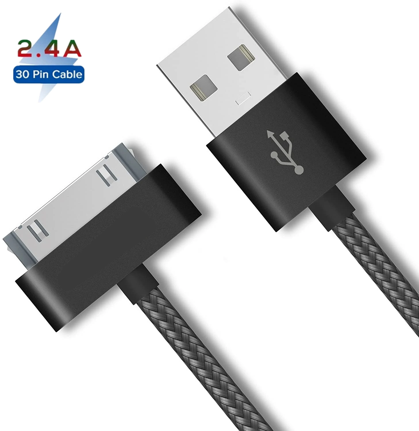 For iphone 4s cable 30 pin fast USB charger for apple iphone 4 s iPad 2 3 iPod Touch Nano iphone4 Data Sync cord adapter cables