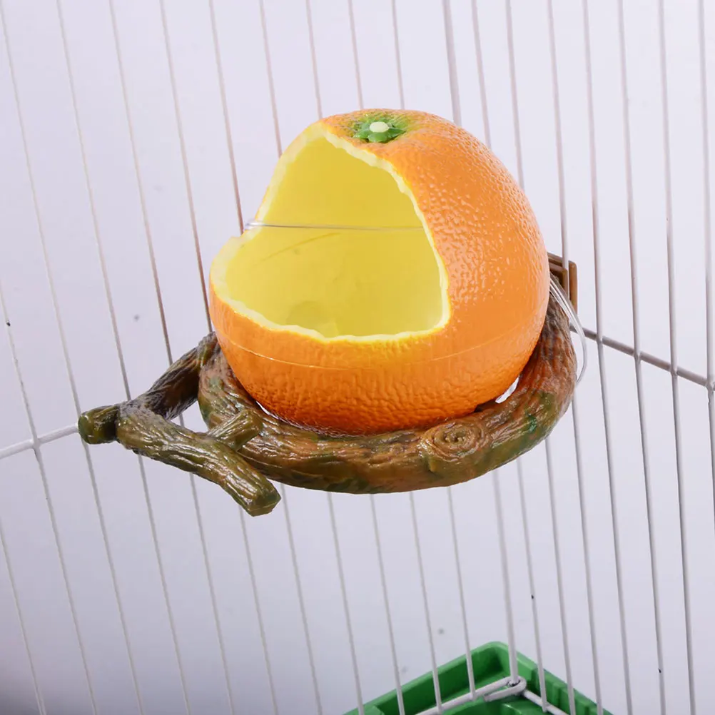 

2pcs Bird Feeder Cage Food Box Large Capacity Hanging Design for Parrots Rabbits Plastic Container Easy Install Portable