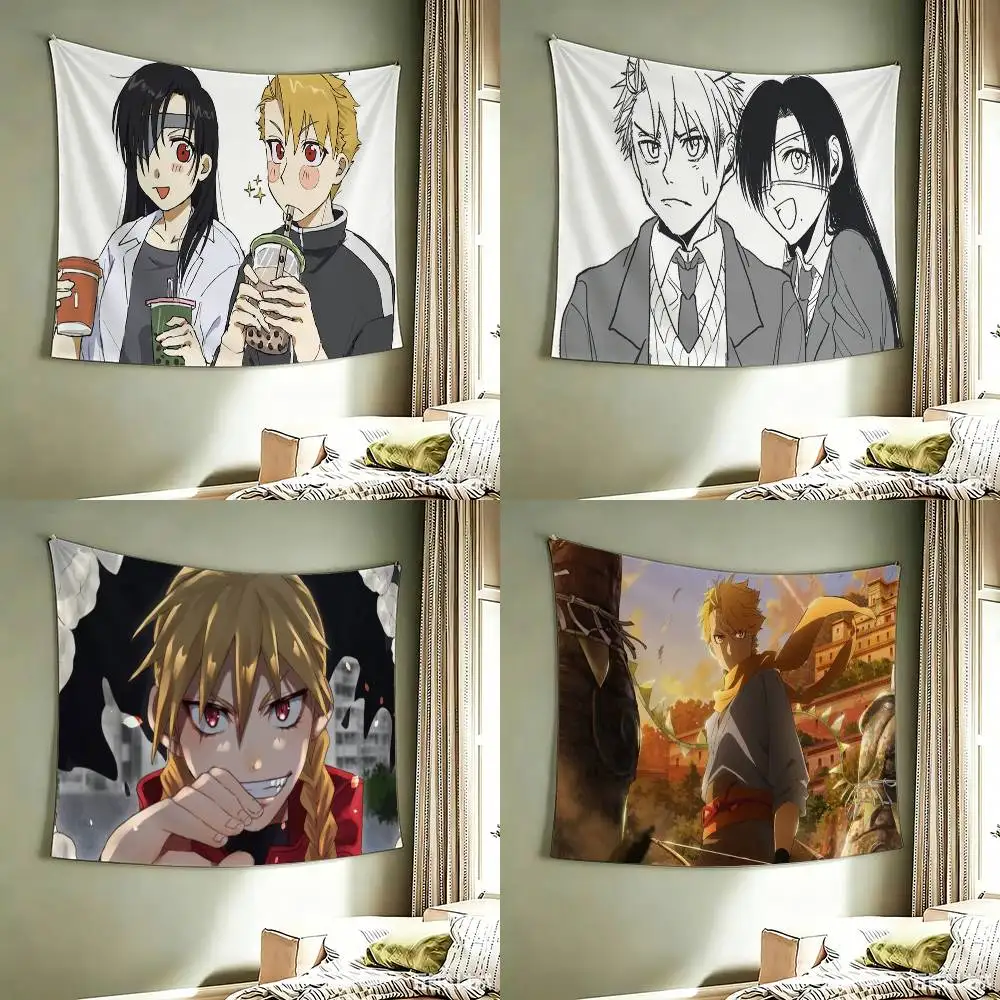 Daemons of the shadow Realm Yomi no Tsugai Manga flag Best Price Decoration Outdoor Picnic Party Art