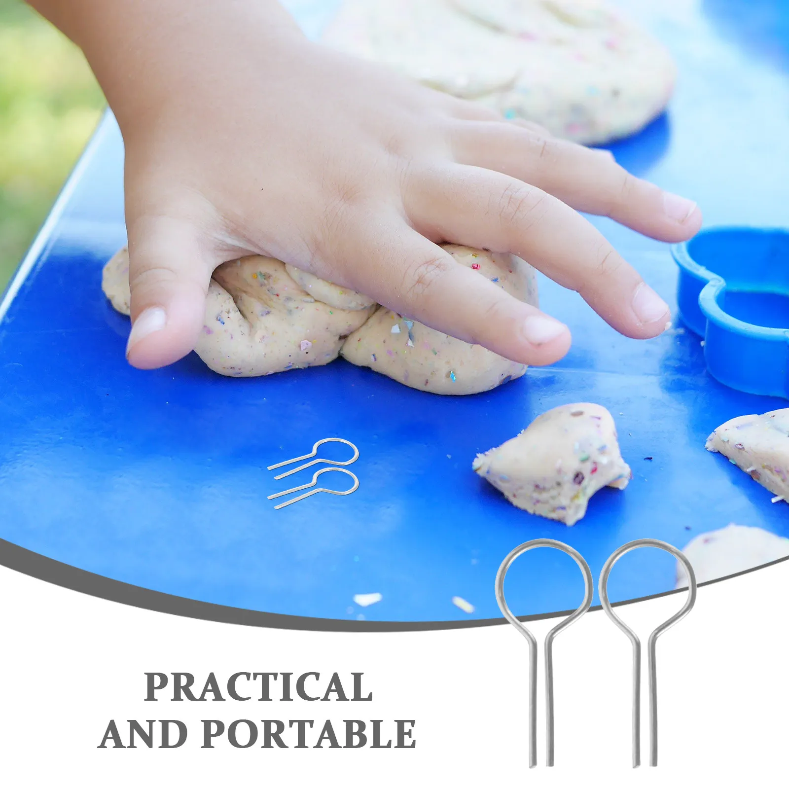 

200Pcs High Temperature Kiln Hooks P-Shaped Hanging Burning Needles for Ceramic Art Glass Fusing Jewelry Making Professional