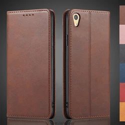 Magnetic attraction Leather Case for Sony Xperia Z5 E6603 E6653 E6633 E6683 Holster Flip Cover Case Wallet Bags Fundas Coque