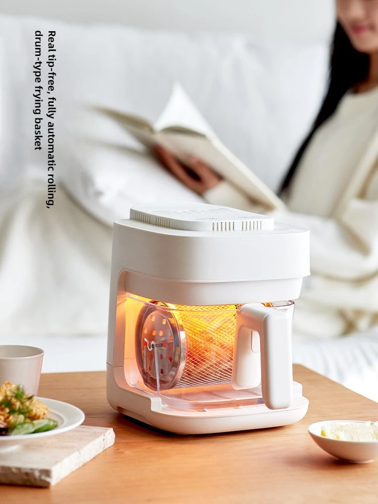 220V 2L Glass Air Fryer Home Use Visual Multifunctional Smart Electric Deep Fryer No Need to Turn Over, Exquisite Design