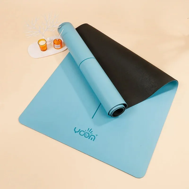 

‌ Профессиональный коврик для йоги из натурального каучука и полиуретана — очень толстый нескользящий, шумоподавляющий противоударный коврик для фитнеса для женщин/мужчин, дома/тренажерного зала
