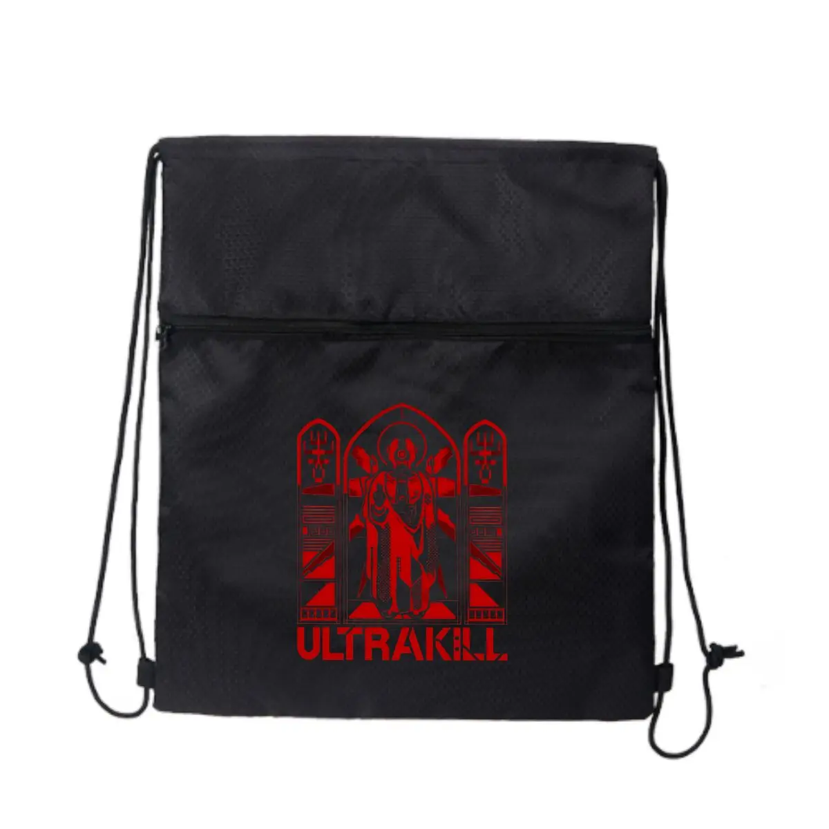 

Черная сверхлегкая уличная сумка на молнии с завязками на шнурке Team Pride идеально подходит для коротких походов