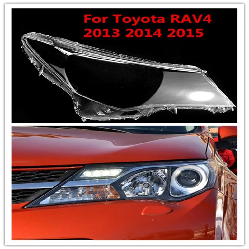 

Стеклянная крышка для автомобильных фар Toyota RAV4 2013 2014 2015, стеклянная крышка из оргстекла, сменный абажур для автомобильных фар, прозрачная крышка для линз