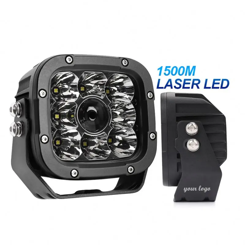 Super bright high power off-road truck 50w 1500m 5 inch spotlight work light running light car Led laser light