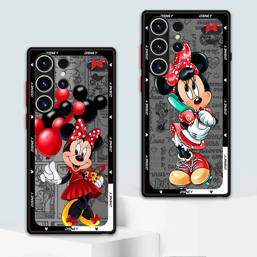

Чехол для телефона Disney с Микки и Минни Маусом для Samsung Galaxy S25 S24 Ultra S23 Ultra S22 Plus S21 S20 FE S9 S10 Lite S22 Luxury Capa