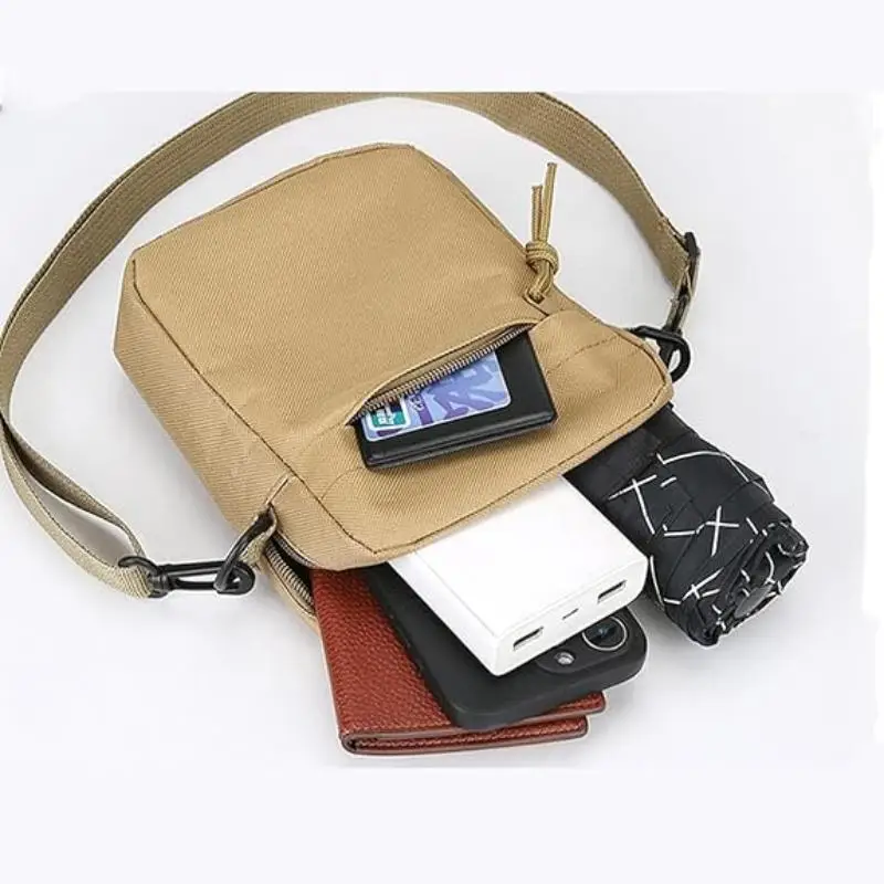 Einzelne Umhängetaschen für Herren und Damen, einfarbige, leichte Handytaschen für Reisefotografie – Detail 5