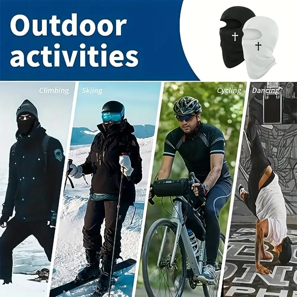 Christian Balaclava Cross Ski Mask Full Face Mask Cover Faith Shiesty Jesus Face Cover Breathable Men Women Sports Motorcycling image 5