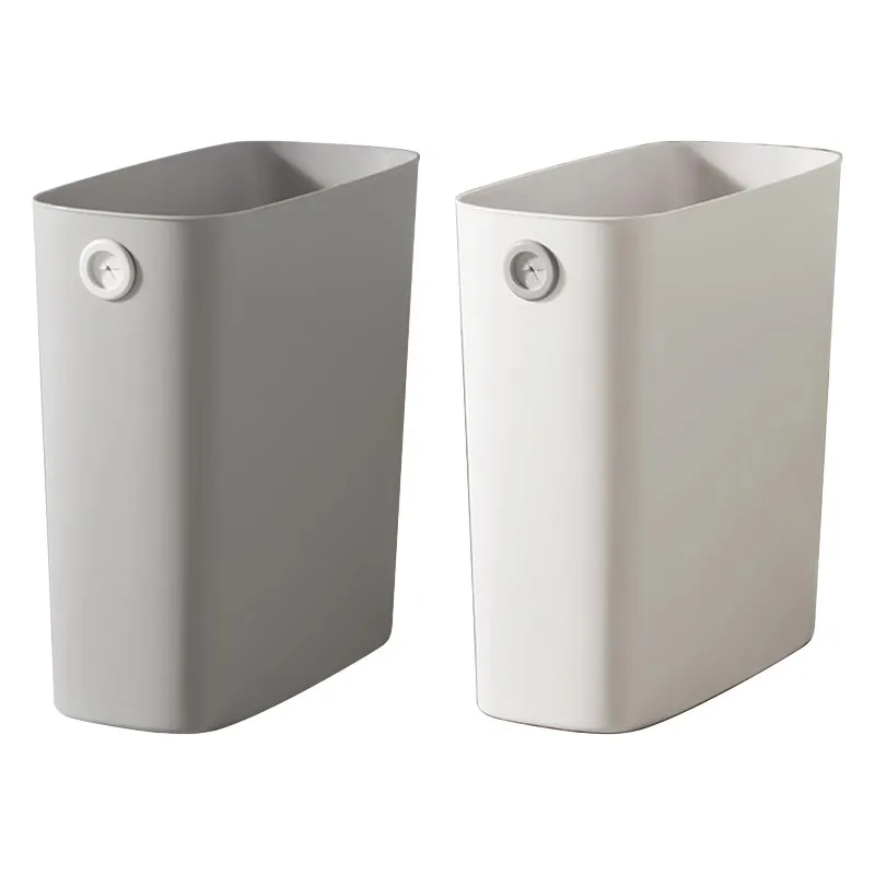Garbage Bin Small Trash Can PP  Plastic Wastebasket Slim Open Top Garbage Container Bin for Bathroom  Bedroom Kitchen