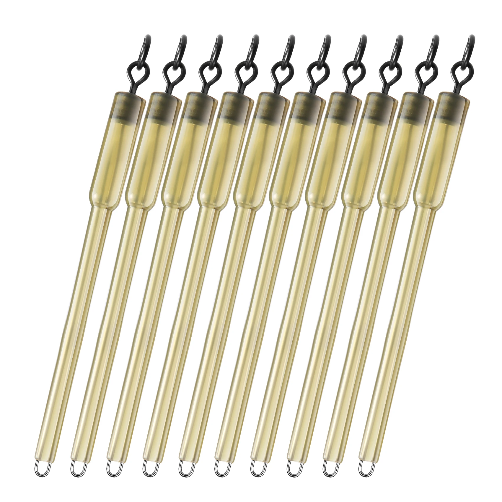10Pcs Carp Fishing Connector Swivels PVA Tube Bags Stems Solid Bag Stems Lead Insert End Terminal Tackle Mash image 3