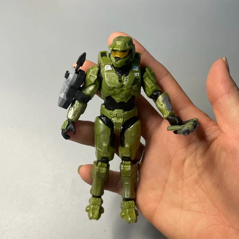 Haloes Infinites Master Chief Pilot Soldiers 3.75 Inches PVC Action Figures Joint Movable Doll Collectible Ornaments Kids Gifts