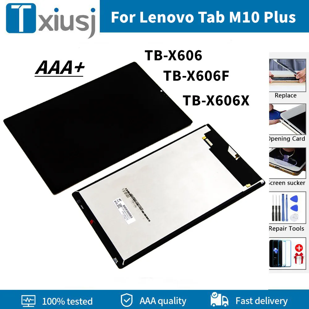 

10.3" AAA+++ For Lenovo Tab M10 Plus TB-X606F TB-X606X TB-X606 LCD Display Touch Screen Digitizer Assembly LCD Replacement