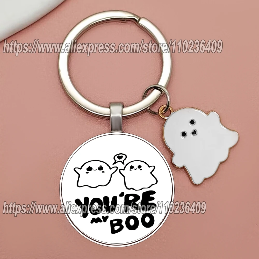 1-шт-милый-и-необычный-брелок-с-призраком-прекрасный-подарок-на-День-всех-святых-брелки-для-ключей-на-Хэллоуин-брелок-для-ключей-you-are-my-boo