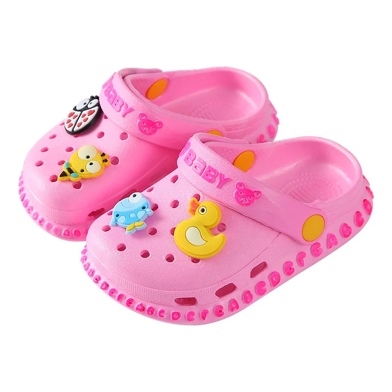 Kids Mules Clogs Shoes Summer Garden Beach Slippers Sandals Children Cave Hole Baby Shoes For Girls Boys