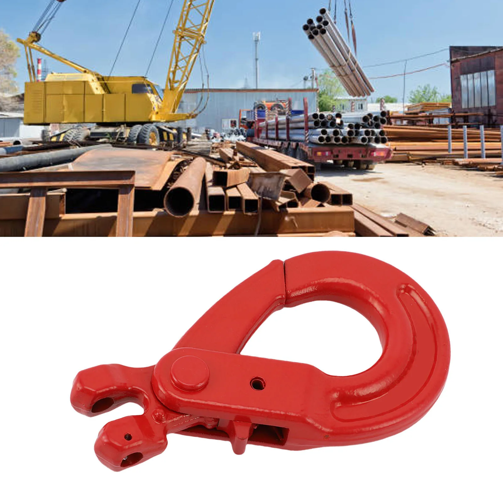 سبائك الصلب Clevis خطاف الانزلاق 2T تحميل تحمل G80 سلسلة الأمان هوك لمصنع رفع ميناء معدات النقل التعامل مع #2