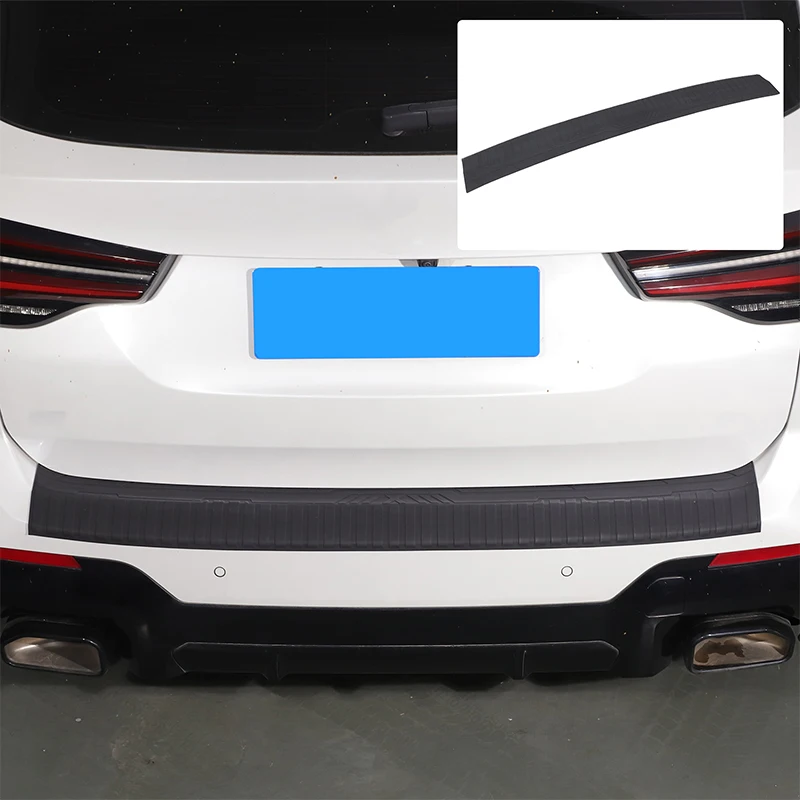 

1Pcs TPE black For BMW X3 G01 2022-2024 car trunk outer bumper protection plate sticker car decoration accessories