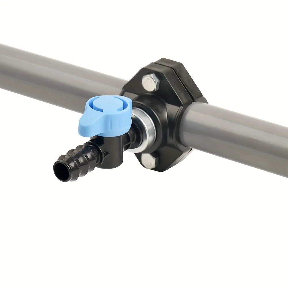 1set Universal Saddle Valve Tee Fittings 32mm To 20mm Barb Fitting For Drip Irrigation Lawn Care Systems Gardening Accessories