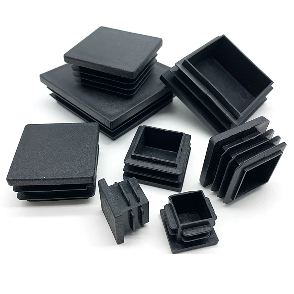40x40 60x60mm Plastic pipe inner plug Dust Cover Square Steel tube Blanking End Cap Bung For Furniture chair table Leg Protector