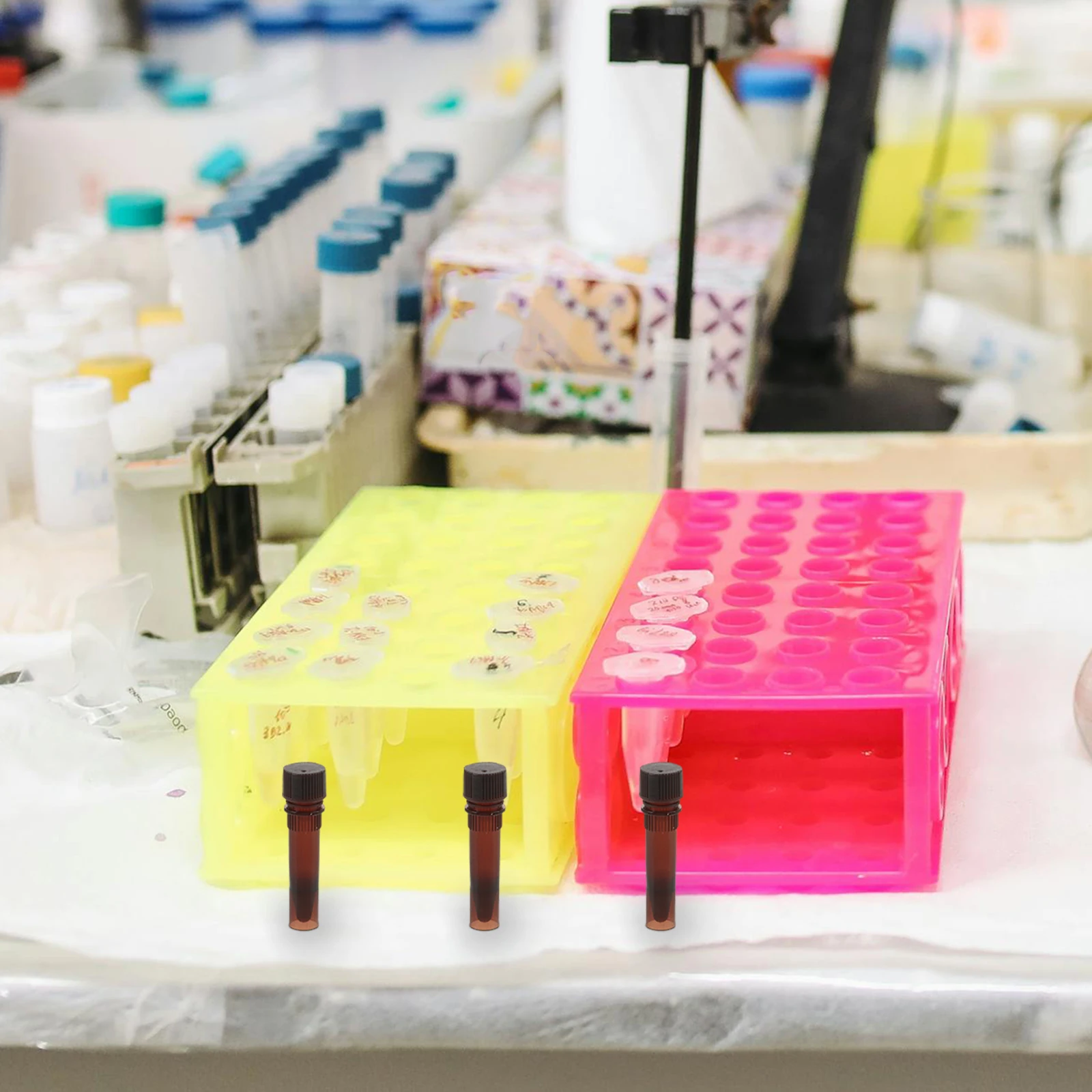 

20 Pcs Cryovial Lightproof Tube with Caps Sample Tubes Small Mini Test Pp Lab Containers Sampling